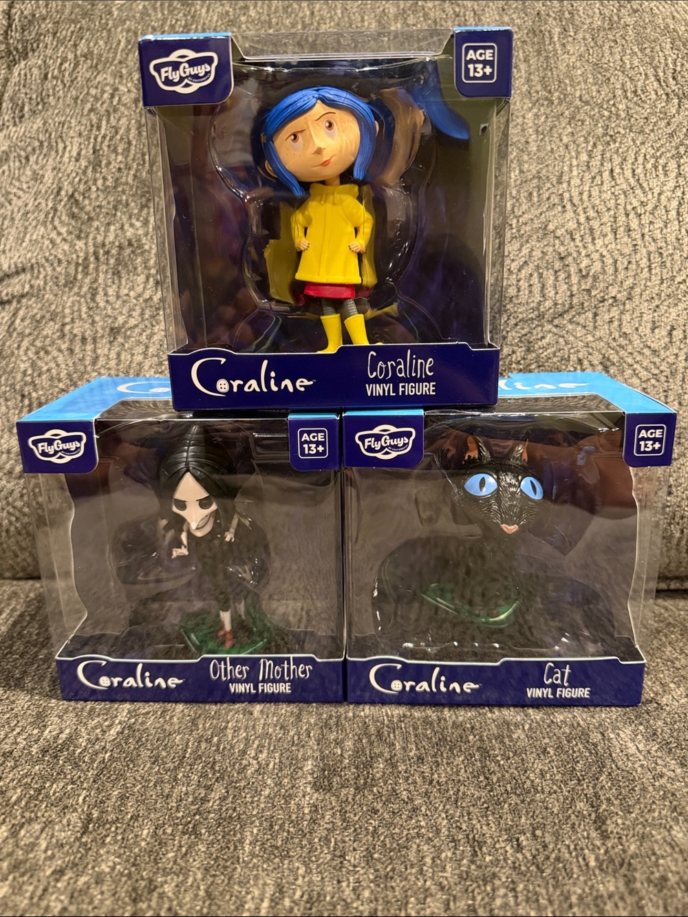 Fly Guys Coraline Vinyl Figures Full Set Of 3